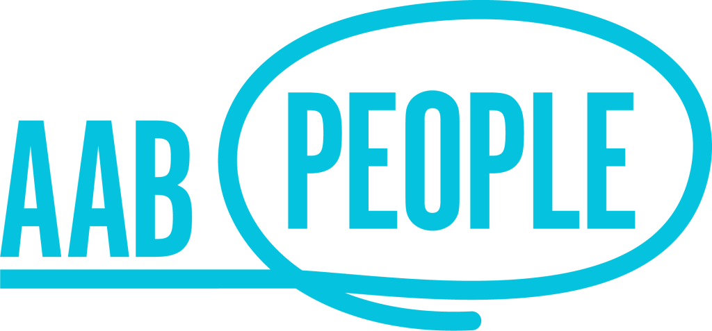 AAB PEOPLE light blue logo