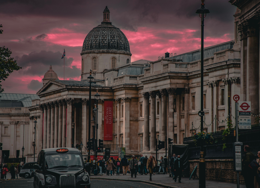 Picture taken in London featuring the National Gallery