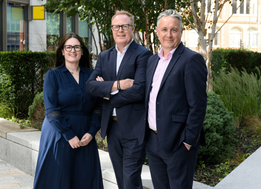 AAB strengthens Virtual Finance Team with new Leeds Partner. Lauren McIlroy, Mark Bain and James Hunt all pictured