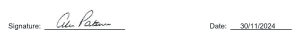 ESG policy signature