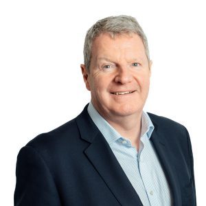 Gary Harding in suit and jacket.