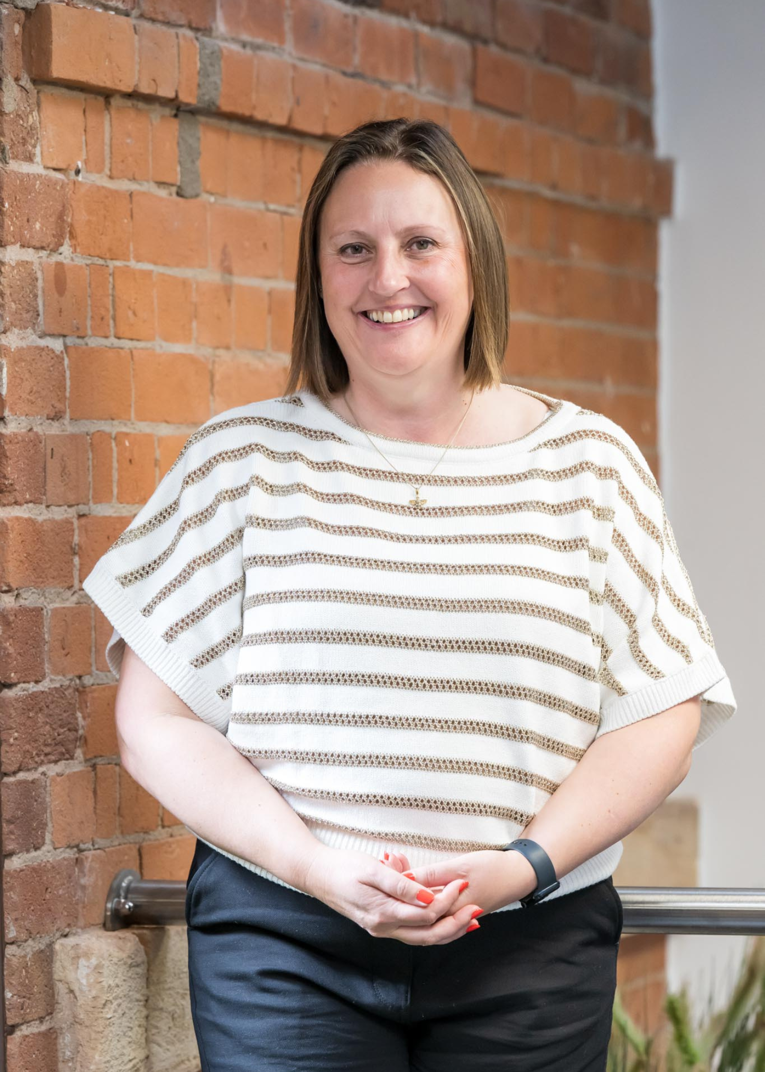 Donna Evans stood in an office setting