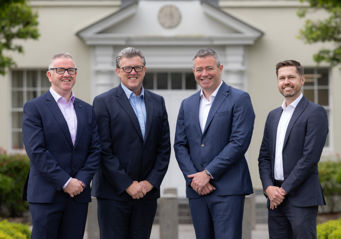 Joe Foley and Mark O’Keeffe of Old Quarter Chartered Accountants, Colm Duggan, Head of Professional Services at AAB in Ireland, and Killian O’Brien of O’Brien Crowley Chartered Accountants