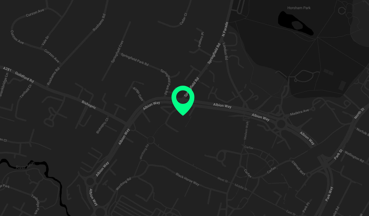 Horsham location map.
